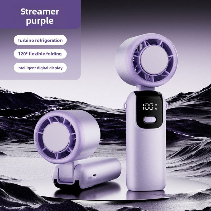 Travel-size neck and hand cooling fan