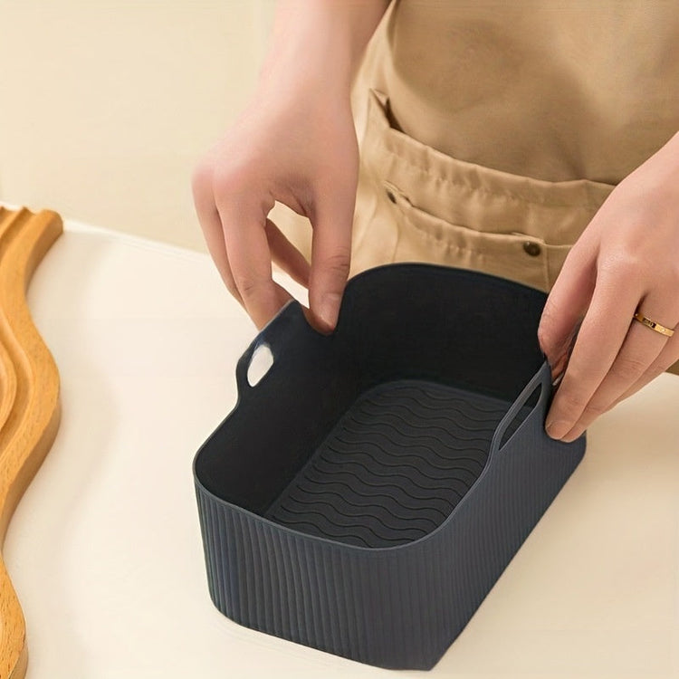 Food-grade silicone air fryer basket liner