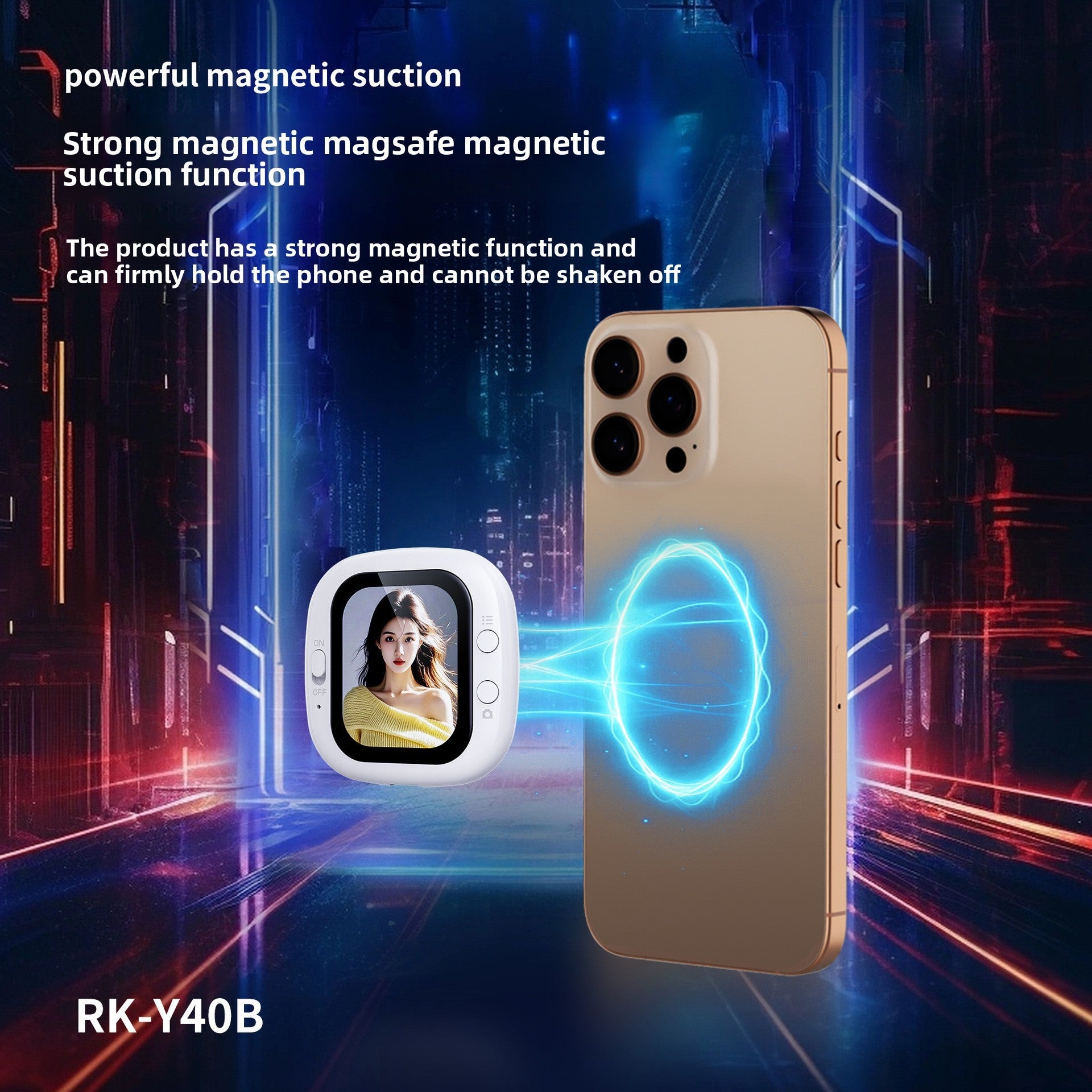 Phone screen mirror projector in white