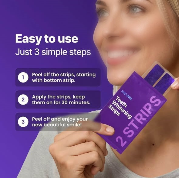 BrightSmile advanced teeth whitening strips pack
