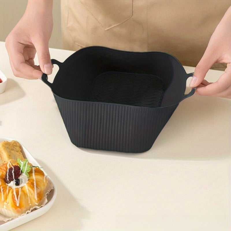 Non-stick air fryer liner close-up