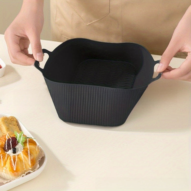 Non-stick air fryer liner close-up
