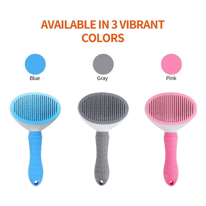 Easy-Clean Pet Fur Removal Brush Tec15