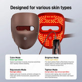 LED light therapy mask with adjustable strap