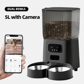 Pet feeder live video streaming feature
