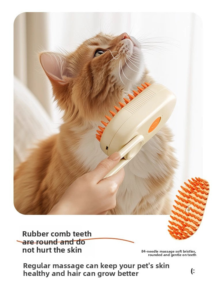 Cat and dog grooming comb in white
