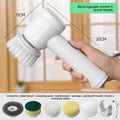 Cordless cleaning brush in gray