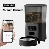 PetWatch app interface for remote feeding