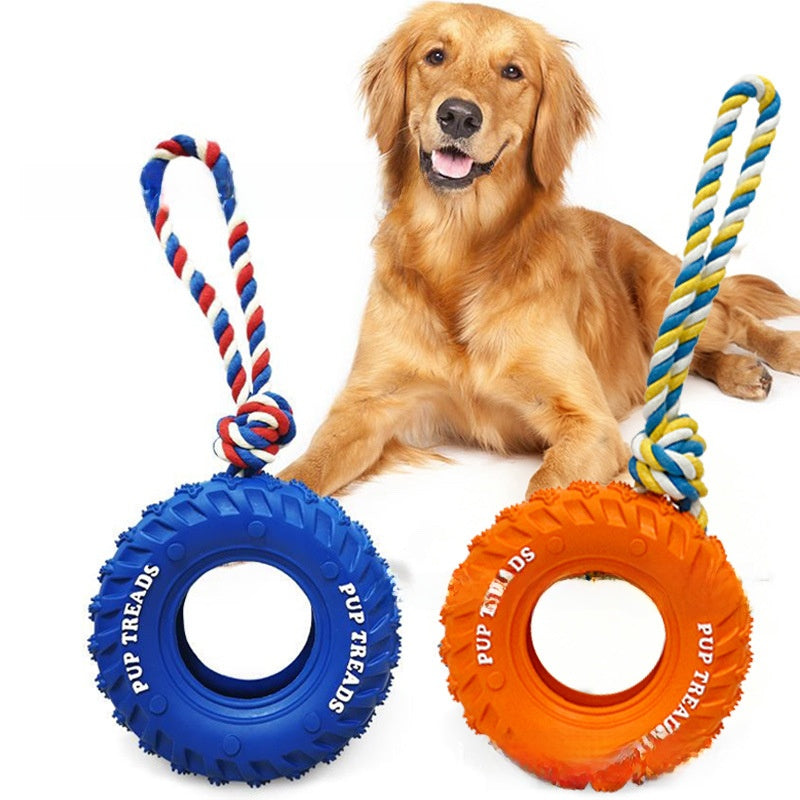 Tough Rubber Squeaky Toy for Dogs Tec15