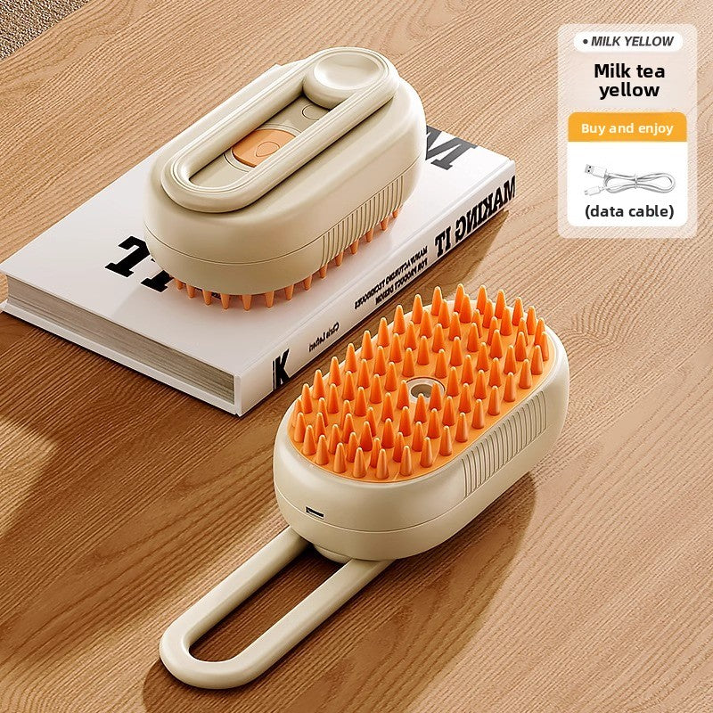 Antibacterial pet comb close-up view