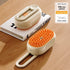 Antibacterial pet comb close-up view