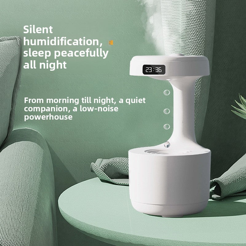 Ultrasonic humidifier in white with LED lighting
