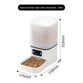 Pet feeder with portion control settings