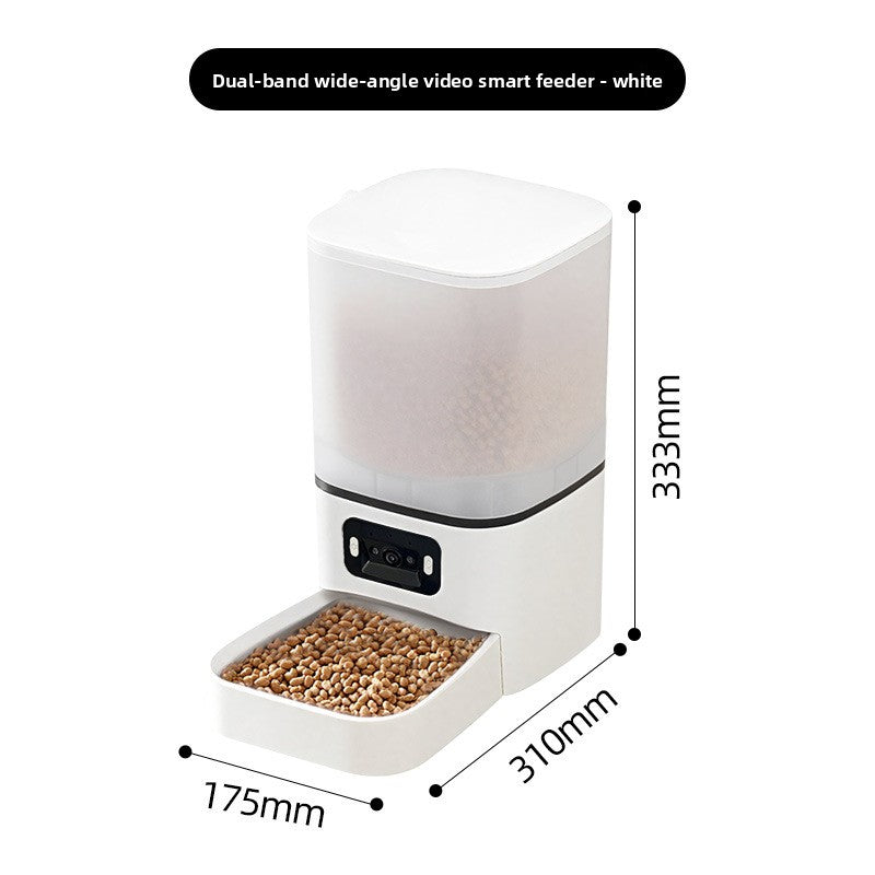 Pet feeder with portion control settings