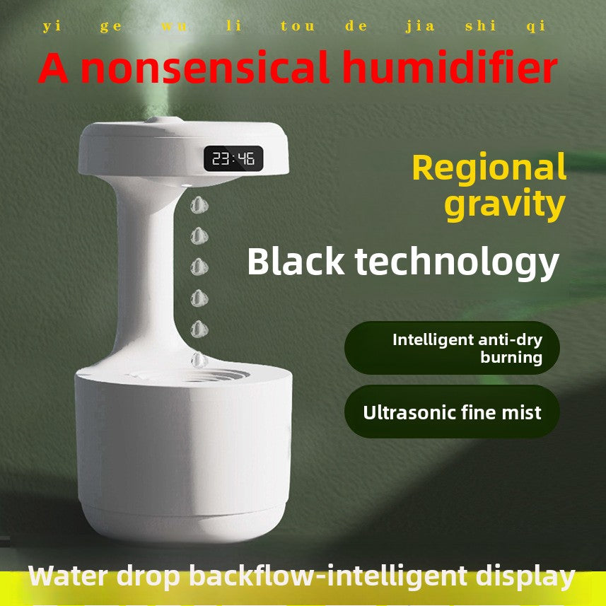 FloatMist anti-gravity water drop humidifier