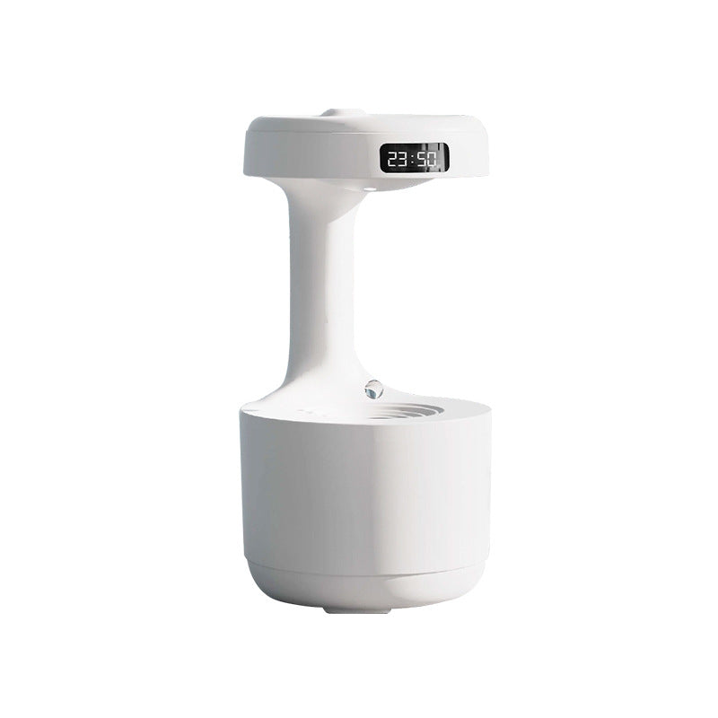 FloatMist humidifier in black on nightstand
