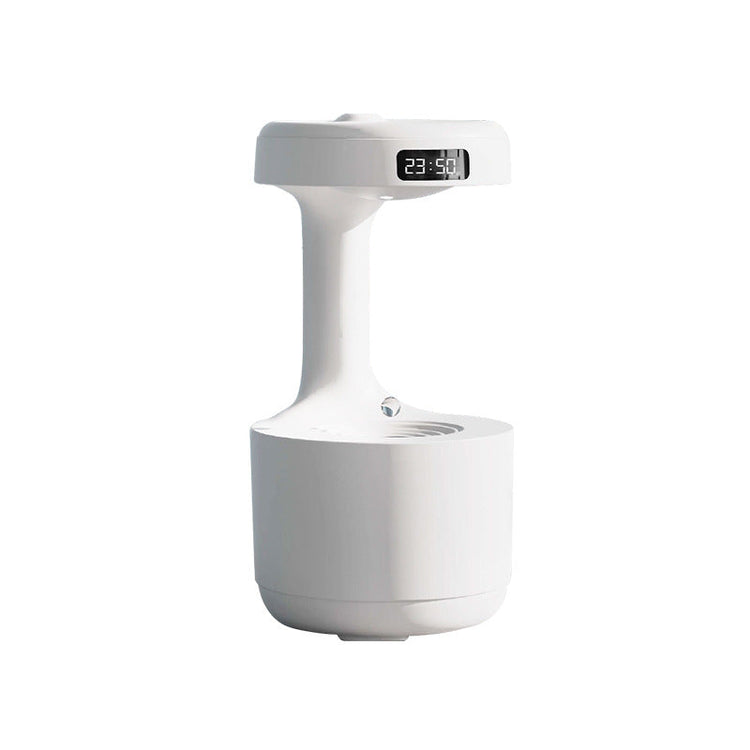 FloatMist humidifier in black on nightstand