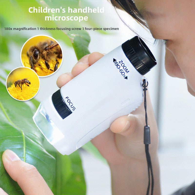 Handheld portable microscope for children