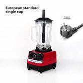 Smoothie blender showing power controls