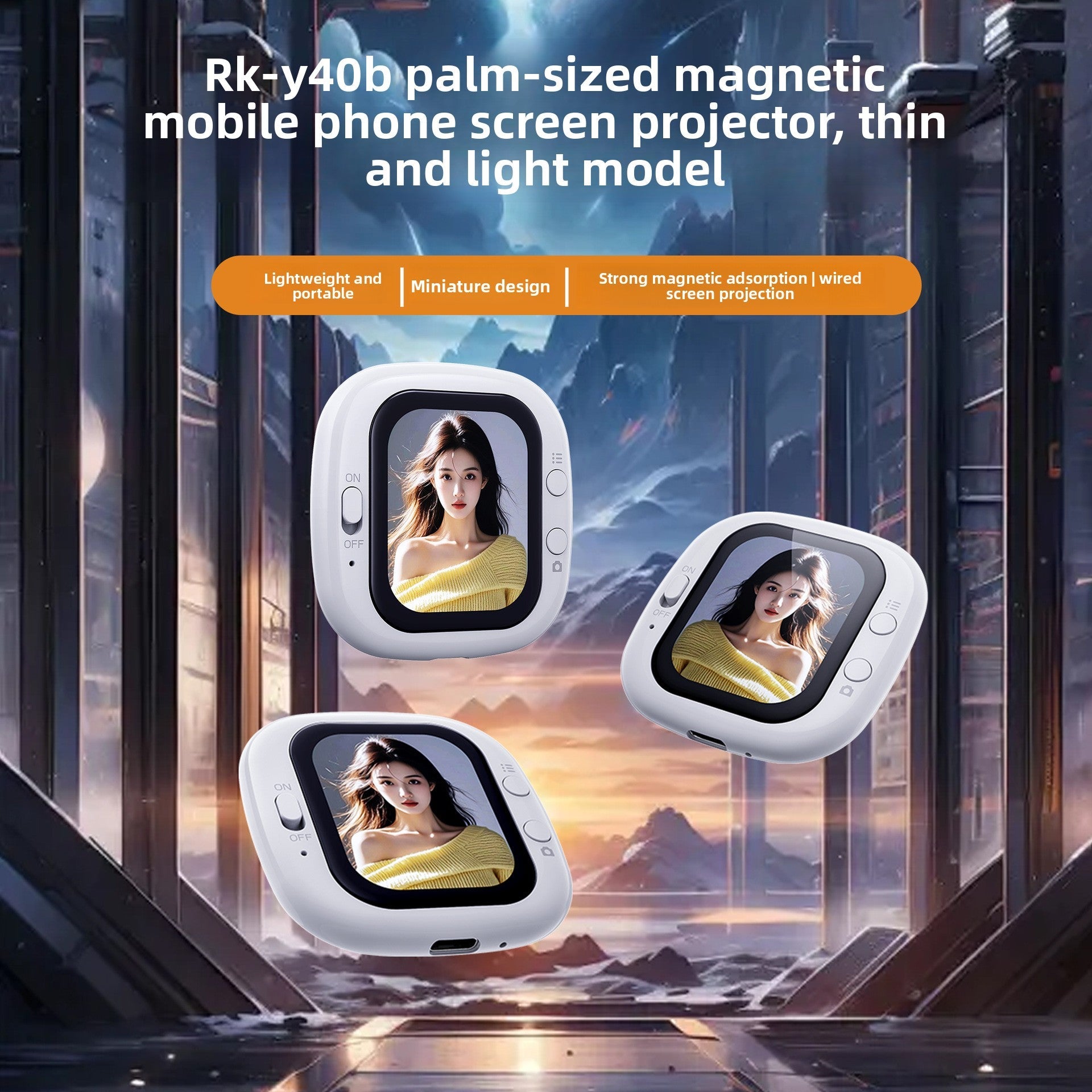 Portable IPS display projector