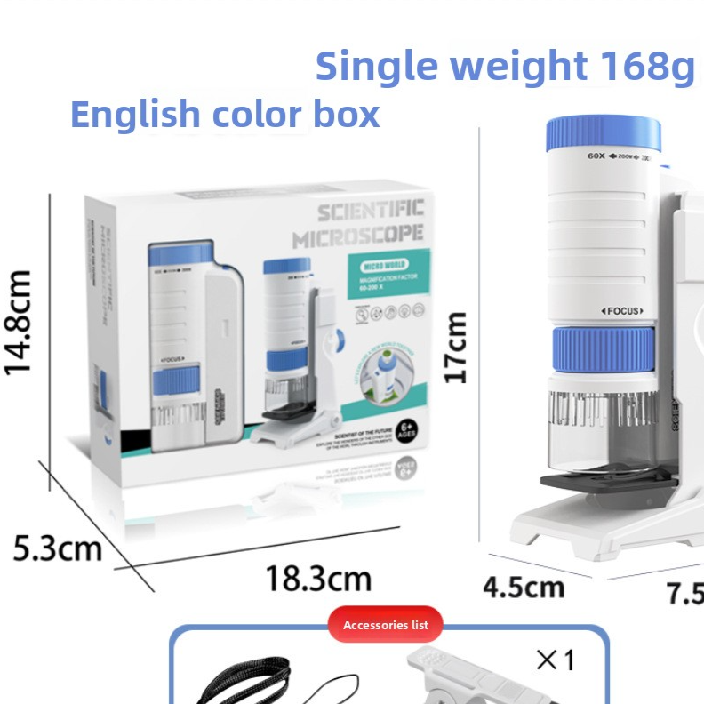 Portable science microscope features overview
