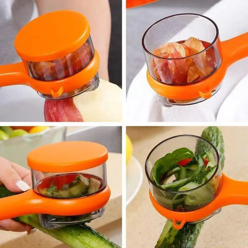 Stainless steel kitchen peeler ergonomic grip