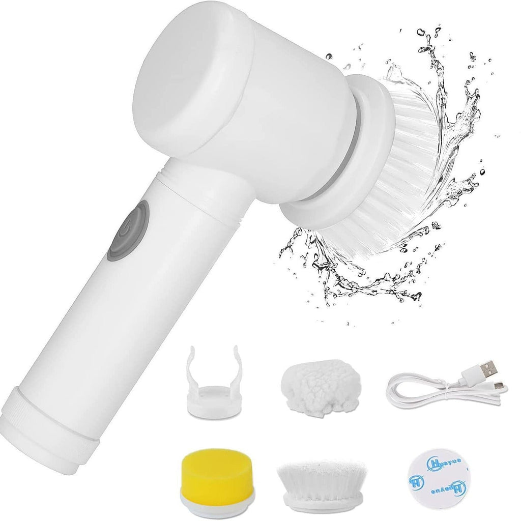 Multi-surface electric cleaning brush